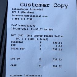 Interchange Currency Exchange