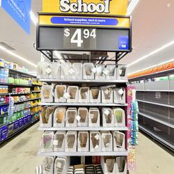 Walmart - Walmart, Upland is getting students ready for the new school year with a Back to School section featuring school supplies, pencil cases
