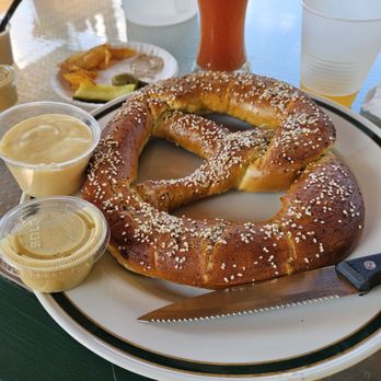 Shipwreck Bay - Pretzel warmed with cheese and honey mustard sauce - American Near Me - Mauston, Wisconsin