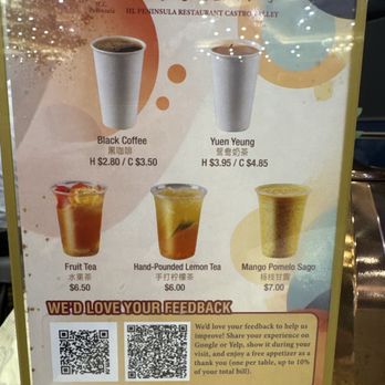 HL Peninsula - Share your experience on Yelp or Google during your visit for a free appetizer. One per table - Dim Sum Near Me - Castro Valley, California
