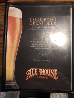 Menu photo 1 London Ale House London, ON Menu photo 1 London Ale House London, ON