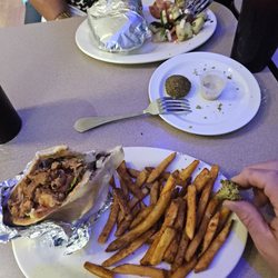 Mediterranean Bistro - Falafel, chicken schwarma and fries