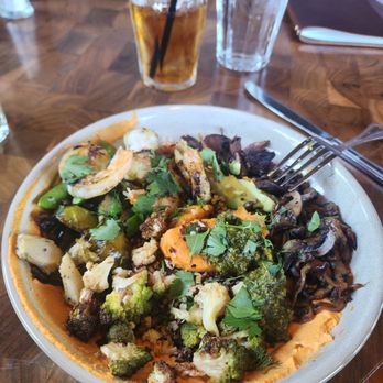 The Henry - Harvest bowl with grilled shrimp - New American Near Me - Phoenix, Arizona