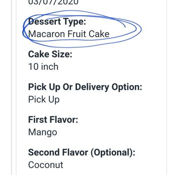 A Forgetful Baker - My order form - Desserts Near Me - Eden Prairie, Minnesota