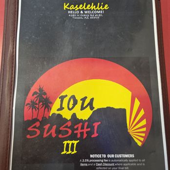 Iou Sushi III - Sushi Bars Near Me - Tucson, Arizona