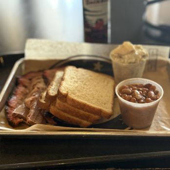 B-Daddy's BBQ - Brisket plate - Barbeque Near Me - Helotes, Texas