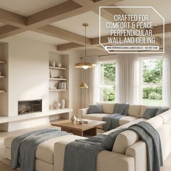 Perpendicular Wall and Ceiling - Drywall Installation & Repair Near Me