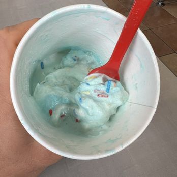 Dairy Queen Grill & Chill - Superman Cake Batter Cookie Dough BLIZZARD Treat - Ice Cream & Frozen Yogurt Near Me - Jonesboro, Arkansas