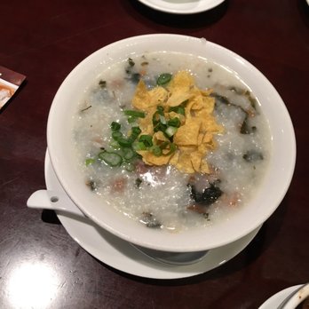 MingHin Cuisine - Salty Pork Bone w. Dried Vegetable Congee - Dim Sum Near Me - Chicago, Illinois