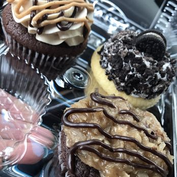 Cupcake and Things Bakery - Peanut Butter, Cookies & Cream and German Chocolate. $2.99 each. - Bakeries Near Me - Kapolei, Hawaii