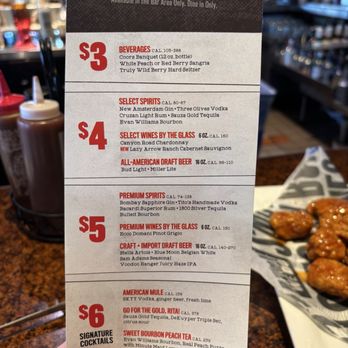 Smokey Bones Tampa - Happy our menu (dranks) - Barbeque Near Me - Tampa, Florida