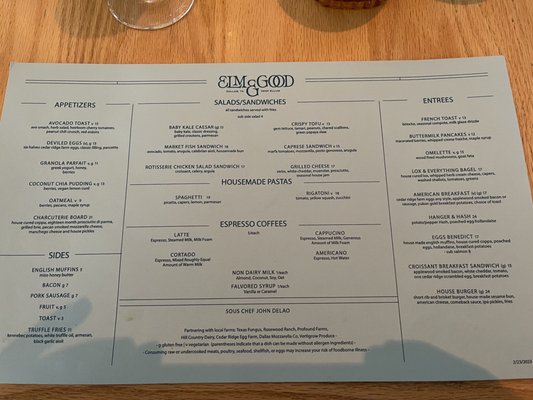 Menu photo 8 Elm & Good Dallas, TX Menu photo 8 Elm & Good Dallas, TX