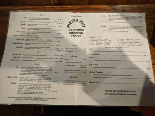 Menu photo 4 Fiesta Hut East Rutherford, NJ