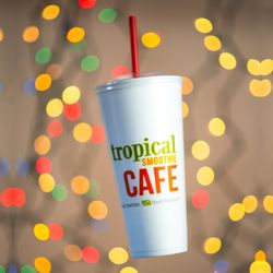 Tropical Smoothie Cafe - Like a well-decorated Christmas tree, our deliciously bright cranberry smoothies will light up your taste buds with holiday joy.