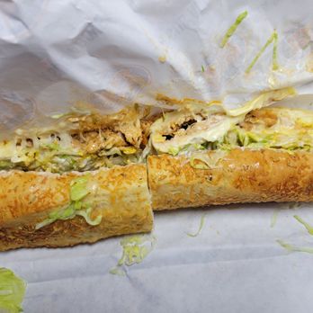 Jersey Mike's Subs - Buffalo Chicken cheesesteak on garlic parmesan bread - Sandwiches Near Me - Fairfield, California