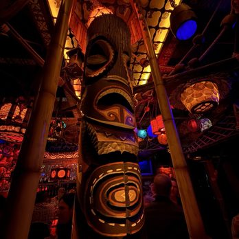 The Lucky Tiki - Hard carved and painted Giant Tiki at Lucky Tiki - Speakeasies Near Me - Los Angeles, California The Lucky Tiki - Hard carved and painted Giant Tiki at Lucky Tiki - Speakeasies Near Me - Los Angeles, California