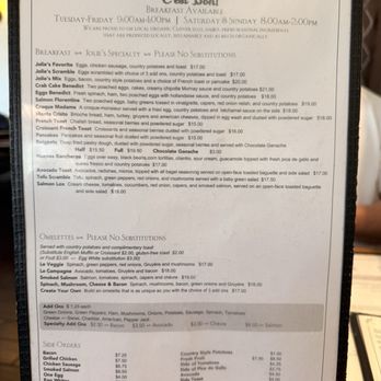 Cafe Jolie - Breakfast & Brunch Near Me - Alameda, California