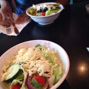 Vintage Pizzeria - House and Greek salad - Pizza Near Me - Chamblee, Georgia