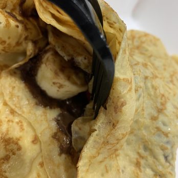 Urban Ice - Strawberry & Banana & Condensed Milk (you def can see that it's condensed milk) crepe - Creperies Near Me - Norfolk, Virginia Urban Ice - Strawberry & Banana & Condensed Milk (you def can see that it's condensed milk) crepe - Creperies Near Me - Norfolk, Virginia
