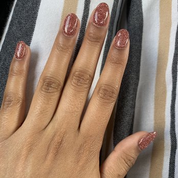 Elegance Nail Salon - Glitter "Dip" (gel top coat) "manicure" - Nail Salons Near Me - Bridgewater, New Jersey