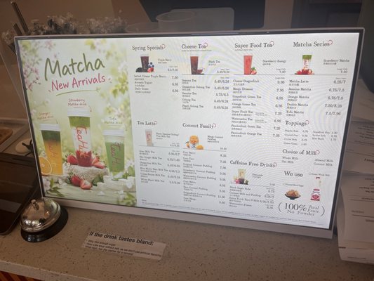 Menu photo 1 Tea Hut Berkeley, CA