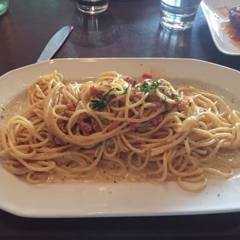Zefferelli's - Spaghetti carbonara. Really, does any more need to be said? - Italian Near Me - Vancouver, British Columbia