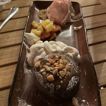Tikis Grill & Bar - Chocolate Fudge Cake a la Mode - Seafood Near Me - Honolulu, Hawaii Tikis Grill & Bar - Chocolate Fudge Cake a la Mode - Seafood Near Me - Honolulu, Hawaii