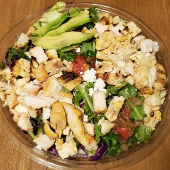 El Pollo Loco - Classic Double Chicken Chopped Salad: a la carte, Chopped Chicken & Baja Shrimp (+$1), Creamy Cilantro Dressing, no Pepitas ($12.49) - Mexican Near Me - Vacaville, California El Pollo Loco - Classic Double Chicken Chopped Salad: a la carte, Chopped Chicken & Baja Shrimp (+$1), Creamy Cilantro Dressing, no Pepitas ($12.49) - Mexican Near Me - Vacaville, California