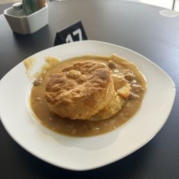 Biscuits and gravy! Biscuits and gravy!