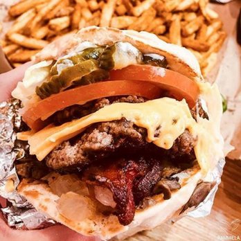 Five Guys - Bacon cheesburger coming at you! - Burgers Near Me - Fort Smith, Arkansas