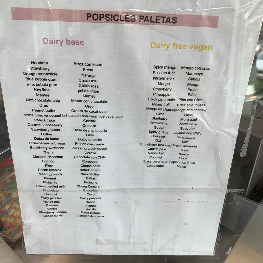 Vida Dulce - Paleta flavors - Ice Cream & Frozen Yogurt Near Me - Cary, North Carolina Vida Dulce - Paleta flavors - Ice Cream & Frozen Yogurt Near Me - Cary, North Carolina