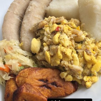 Irie Mon Cafe - Ackee and saltfish, banana, yam, cabbage, plantain - Caribbean Near Me - Atlanta, Georgia
