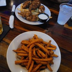District Tavern - Sweet potato fries Chicken tenders