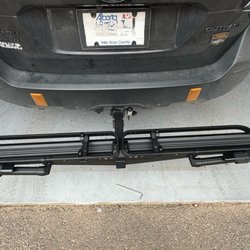 Racks For Cars - Bike rack folded down for driving without bike.