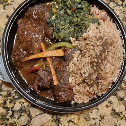 Taste of the Caribbean - Jerk chicken, cabbage and dirty rice