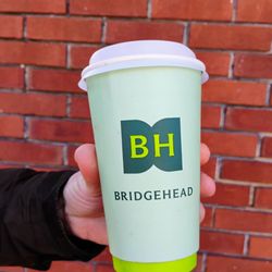 Bridgehead - Hubby's coffee. Not sure how I feel about their rebranded logo, lol.