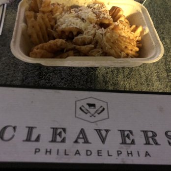Cleavers - Garlic Parmesan Waffle-Cut Fries - Cheesesteaks Near Me - Philadelphia, Pennsylvania