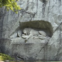 Gletschergarten Löwendenkmal