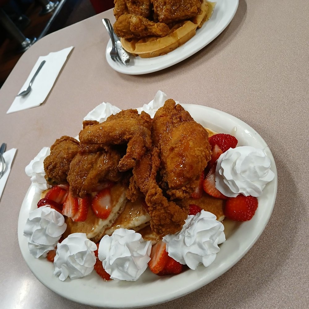 Mil’s Diner - Gear 5 luffy - Pancake & Chicken with strawberry and whip cream - Diners Near Me - Milpitas, California Mil’s Diner - Gear 5 luffy - Pancake & Chicken with strawberry and whip cream - Diners Near Me - Milpitas, California