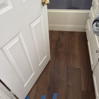 Cova Construction - Secondary bathroom's new floor - General Contractors Near Me - Corona, California