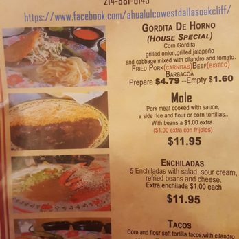 Gorditas Ahualulco - Menu - Mexican Near Me - Dallas, Texas Gorditas Ahualulco - Menu - Mexican Near Me - Dallas, Texas