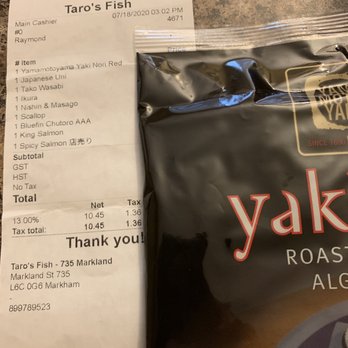 Taro's Fish - Items we purchased - Japanese Near Me - Markham, Ontario