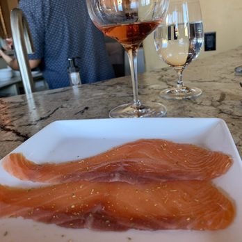 Somm's Kitchen - Smoked salmon with rosé - Tapas/Small Plates Near Me - Paso Robles, California