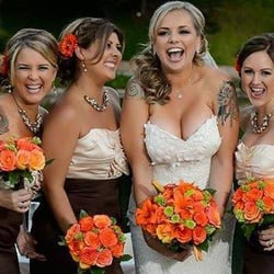 Spray Tan California - Airbrushed spray tan wedding party.