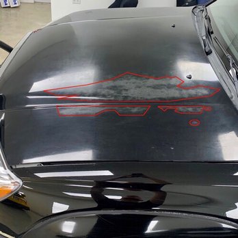 Legends West Auto Care - Hood before wrap showing damaged paint - Auto Detailing Near Me - Rosemead, California