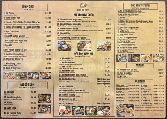 Menu photo 2 Buon Me Cafe San Jose, CA