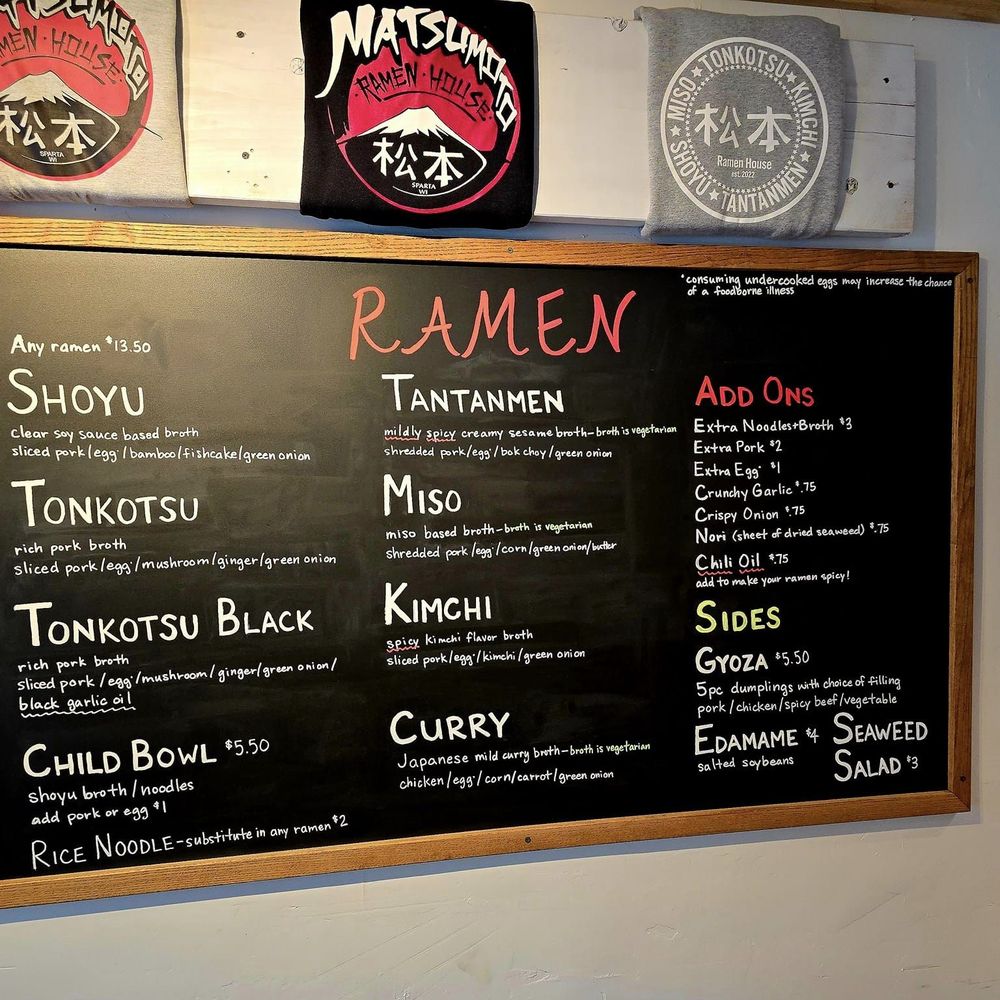 Matsumoto Ramen House - Ramen Near Me - Sparta, Wisconsin