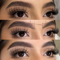 LA MicroBrow - Top before with clients make up
Middle mapped shape
Bottom after ombre powder brows