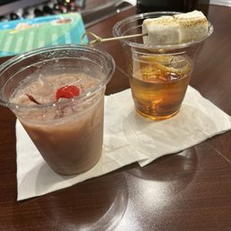 This time we had the The Tune-In PBJ Cocktail and Smore's Toasted Marshmallow Old Fashioned. This time we had the The Tune-In PBJ Cocktail and Smore's Toasted Marshmallow Old Fashioned.