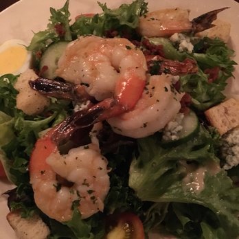 Frontier Tavern - Cobb Salad with Shrimp (why do they leave the tails on???) - New American Near Me - Bedford, Pennsylvania